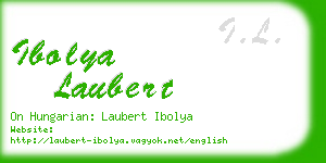 ibolya laubert business card